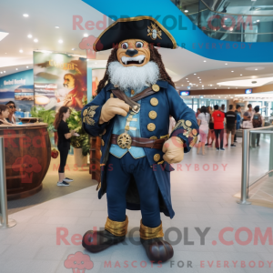 Navy Pirate mascot costume...