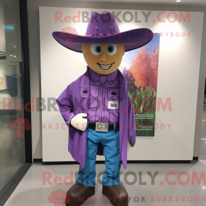 Purple Cowboy mascot...
