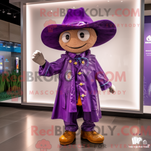 Purple Cowboy mascot...