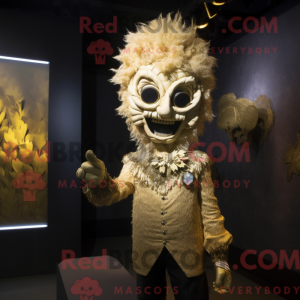 Gold Undead maskot kostume...