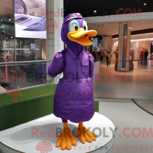 Máscara de pato roxo com...