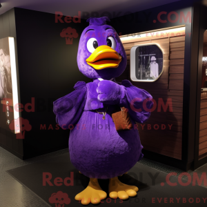 Máscara de pato roxo com...