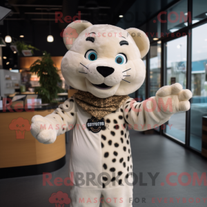 Cream Leopard mascot...