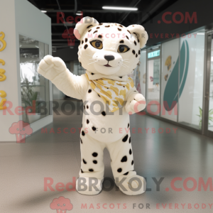 Creme Leopard maskot...
