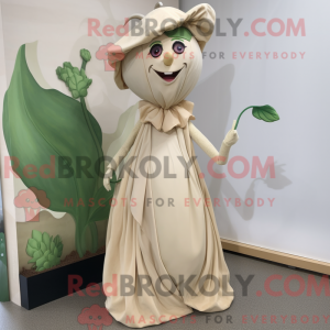 Beige Beanstalk maskot...