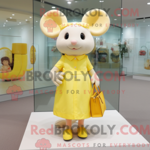 Lemon Yellow Mouse mascot...