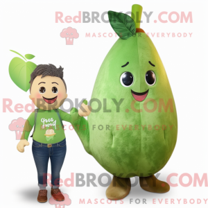 Forest Green Pear mascot...