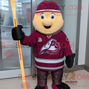 Maroon Ice Hockey Stick...