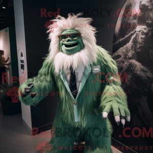 Forest Green Yeti mascot...