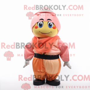 Peach Samurai Maskottchen...
