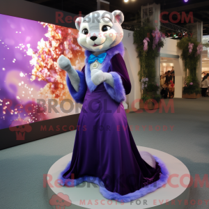 Purple Ferret mascot...