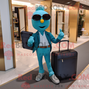Disfraz de mascota de Teal...