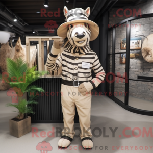 Costume mascotte de zèbre...