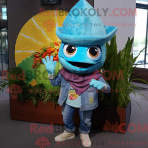 Turquoise Fish Tacos mascot...