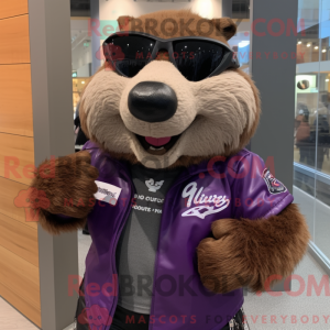 Purple Beaver mascot...