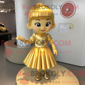 Gold Plate Spinner maskot...