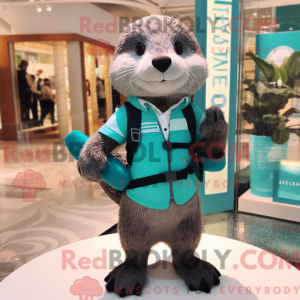 Costume mascotte de loutre...