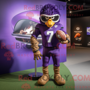 Purple American Football...