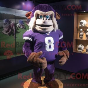 Purple American Football...