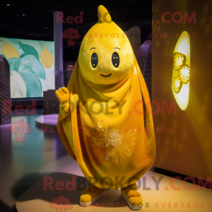 Gold Mango maskot drakt...