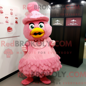 Postava maskota Pink Fried...
