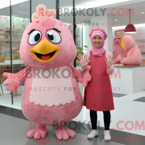 Pink Fried Chicken maskot...