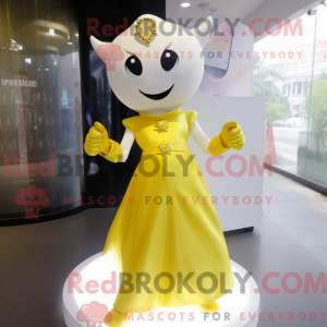 Yellow Ray maskot kostume...