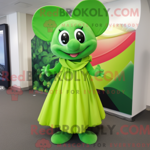 Lime Green Mouse mascot...