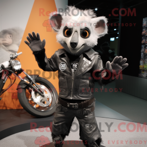 Grå Aye-Aye maskot kostume...