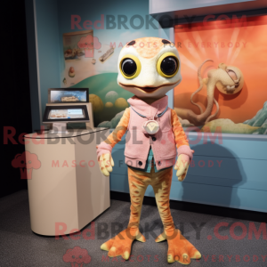 Costume mascotte de Peach...