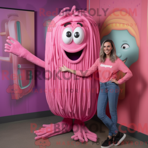 Roze spaghetti mascotte...