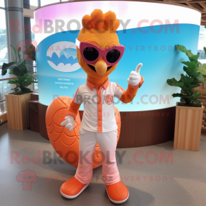 Peach Seahorse mascotte...