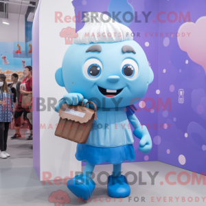 Sky Blue Cupcake mascot...