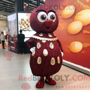 Maroon Shakshuka maskot...