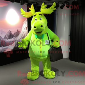 Postava maskota Lime Green...