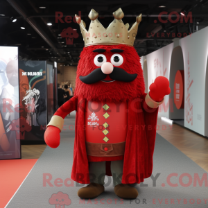 Red King-mascottekostuum...