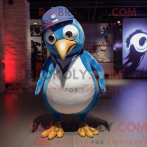 Blå Penguin maskot kostyme...