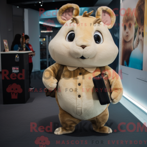 Tan Hamster-mascottekostuum...