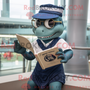 Navy Lizard mascot costume...
