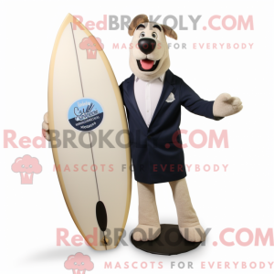 Cream Surfboard mascot...