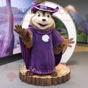 Purple Beaver mascotte...