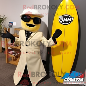 Krémová postava maskota...