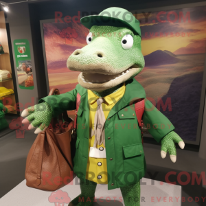 Krokodillemaskotdraktfigur...