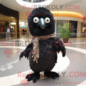 Zwart Kiwi-mascottekostuum...