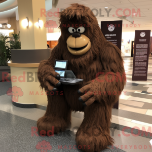 Brun Sasquatch maskot...