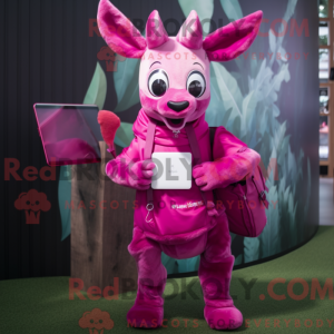 Máscara de cervo Magenta...