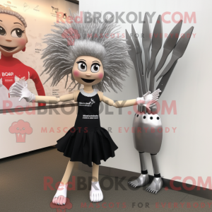 Silver Knife Thrower mascot...
