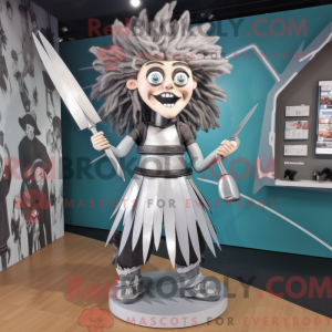 Silver Knife Thrower mascot...