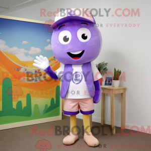 Lavendel Candy maskot...