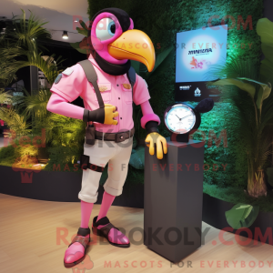 Maskottchenkostüm Rosa...